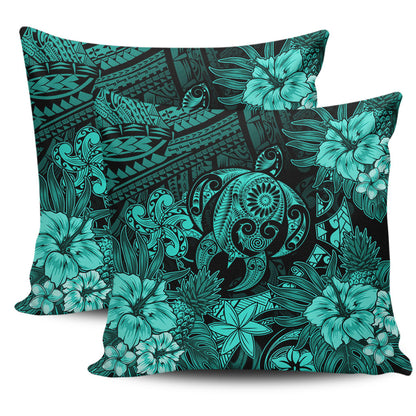 Hawaii Pillow Cases Tribal Polynesia Sea Turtle Design Pacific Dream