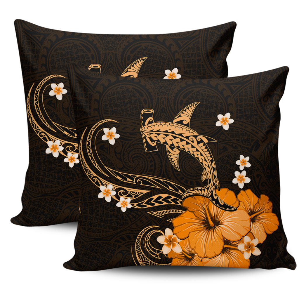 Hawaii Pillow Cover Shark Polynesia Tribal Tattoo