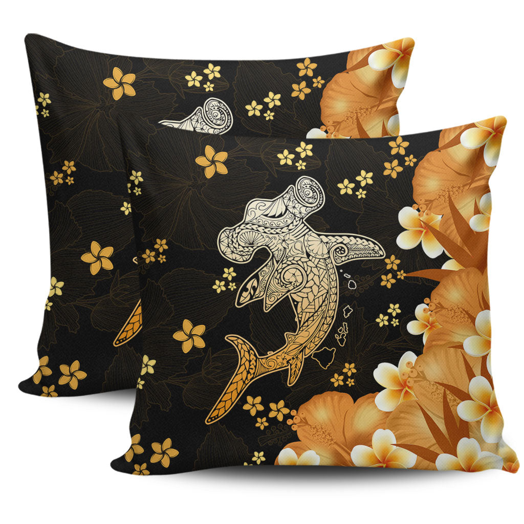 Hawaii Pillow Cover Tribal Polynesia Shark Tattoo
