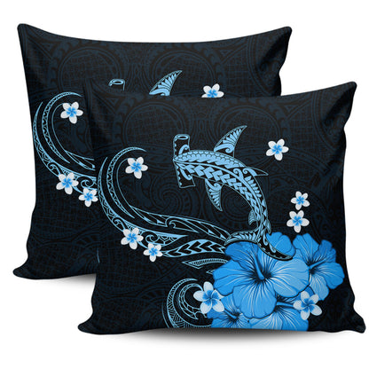 Hawaii Pillow Cover Shark Polynesia Tribal Tattoo