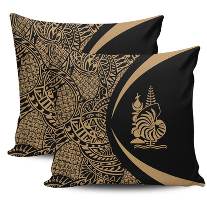 New Caledonia Pillow Cover Lauhala Gold Circle Style