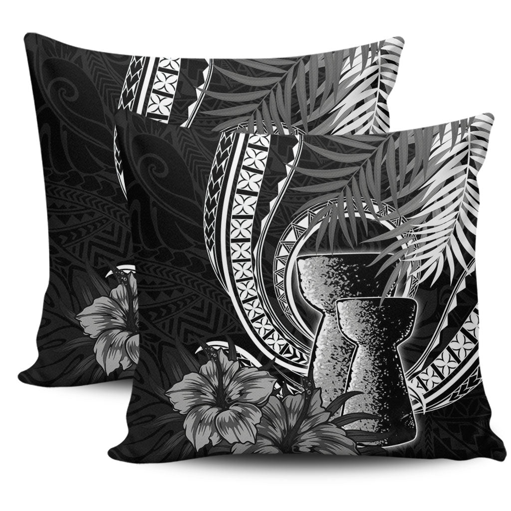 Guam Pillow Cover Tribal Latte Stone Tropical Style