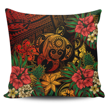 Hawaii Pillow Cases Tribal Polynesia Sea Turtle Design Pacific Dream