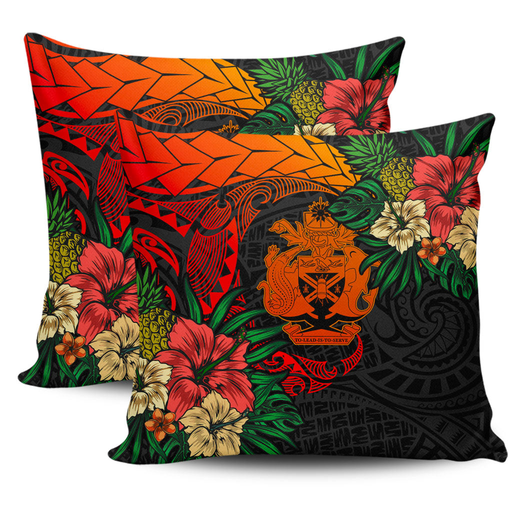 Solomon Islands Pillow Cases Polynesian Coat Of Arms Tropical