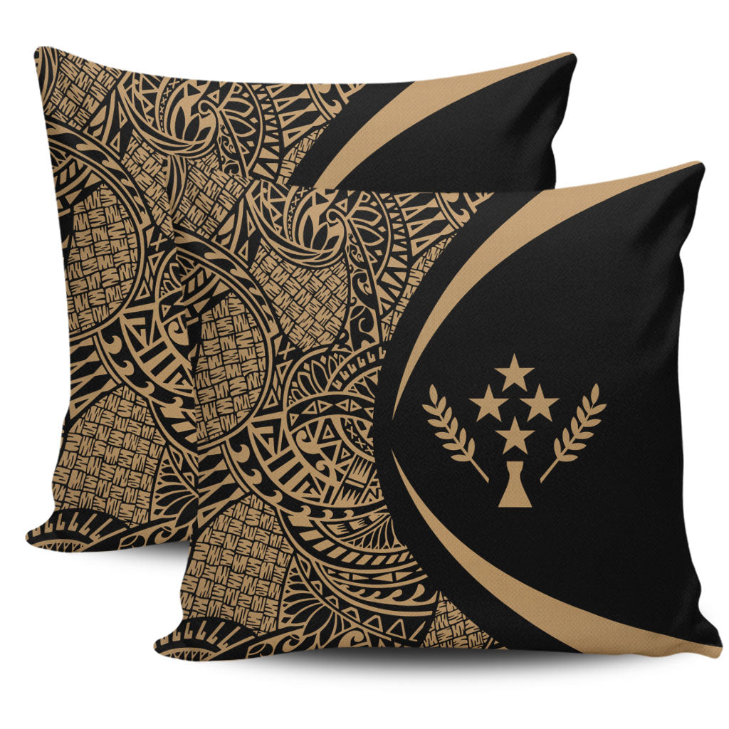 Kosrae Pillow Cover Lauhala Gold Circle Style