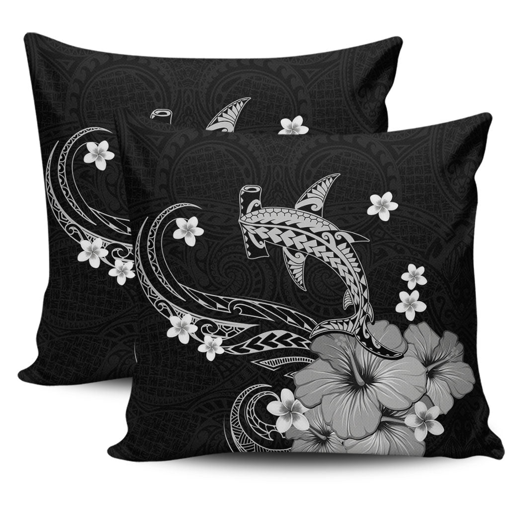 Hawaii Pillow Cover Shark Polynesia Tribal Tattoo