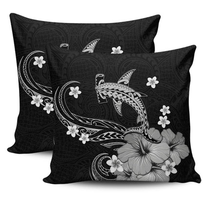 Hawaii Pillow Cover Shark Polynesia Tribal Tattoo