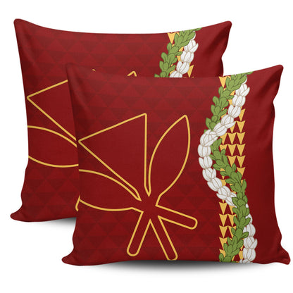 Hawaii Pillow Cases Kanaka Maoli Puakenikeni Maile Flower Lei