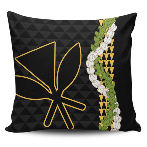 Hawaii Pillow Cases Kanaka Maoli Puakenikeni Maile Flower Lei