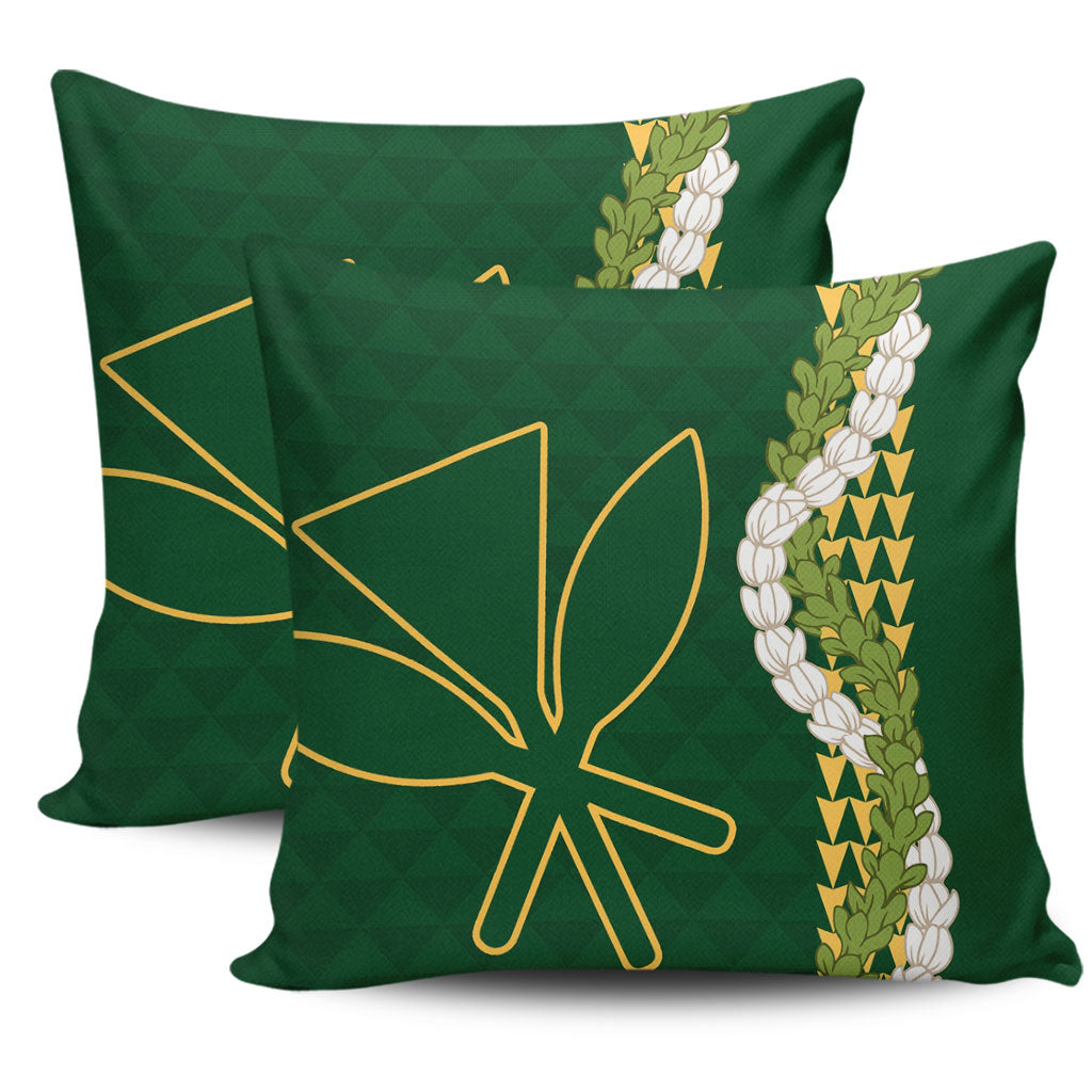 Hawaii Pillow Cases Kanaka Maoli Puakenikeni Maile Flower Lei