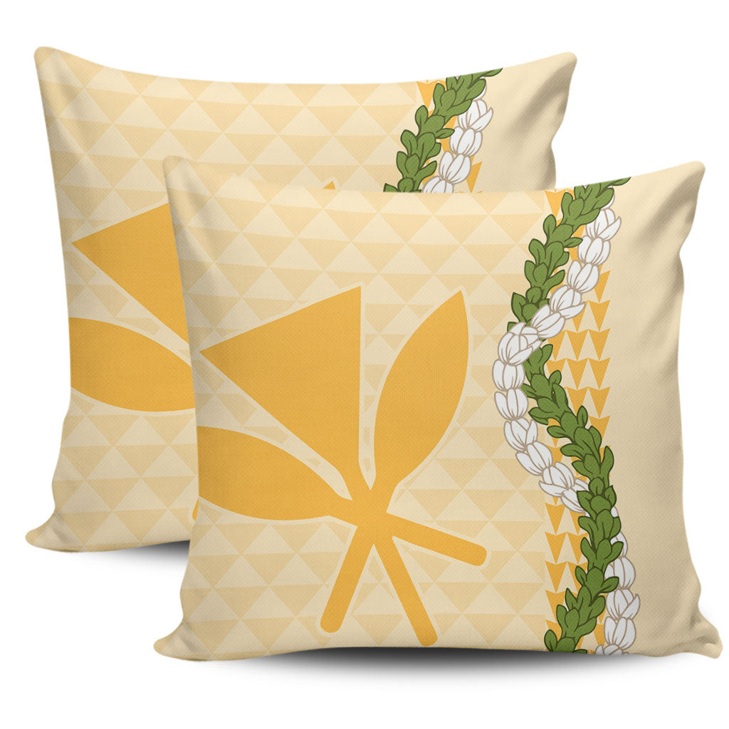 Hawaii Pillow Cases Kanaka Maoli Puakenikeni Maile Flower Lei