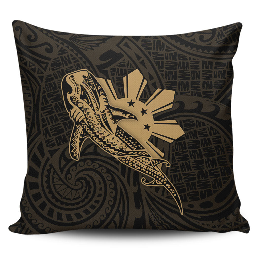 Philippines Filipinos Pillow Cover Tribal Whale Shark