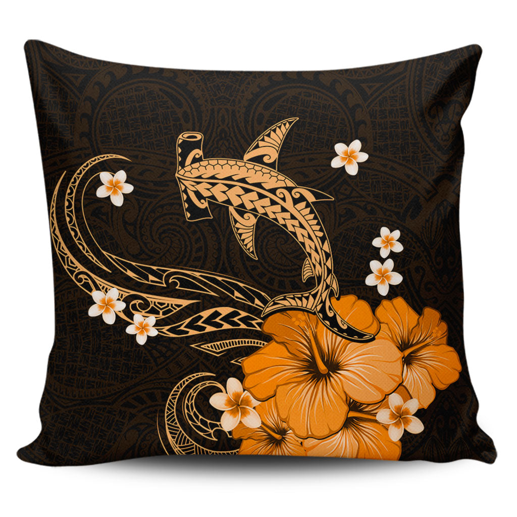 Hawaii Pillow Cover Shark Polynesia Tribal Tattoo