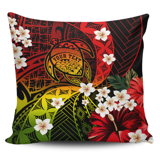 Hawaii Pillow Cover Custom Turtle Style Reggae Tropical