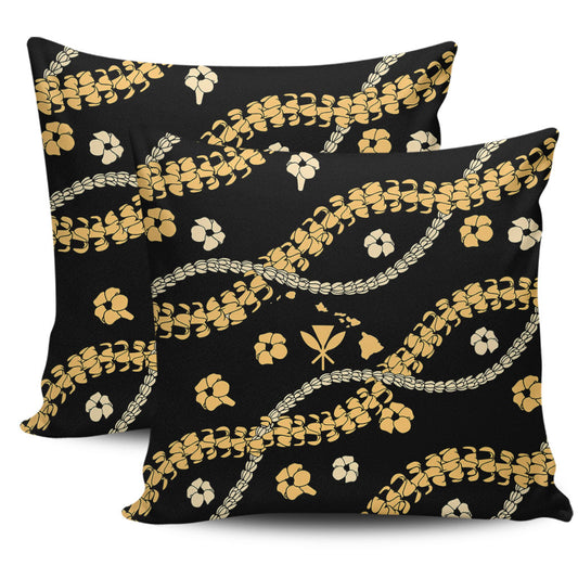 Hawaii Pillow Cover Curve Floral Lei