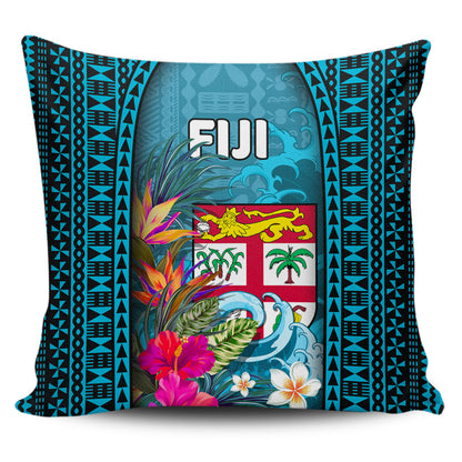 Fiji Pillow Cases Bula Islands Wave Tropical