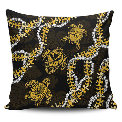 Hawaii Pillow Cover Kanaka Maoli Floral Puakenikeni Lei