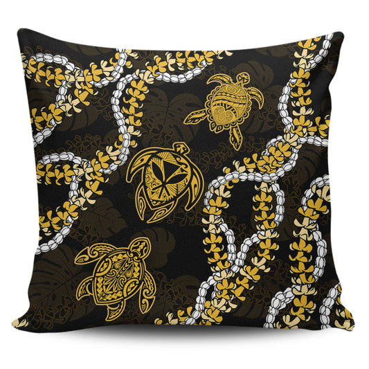 Hawaii Pillow Cover Kanaka Maoli Floral Puakenikeni Lei