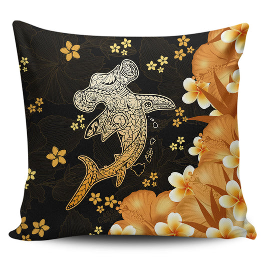 Hawaii Pillow Cover Tribal Polynesia Shark Tattoo