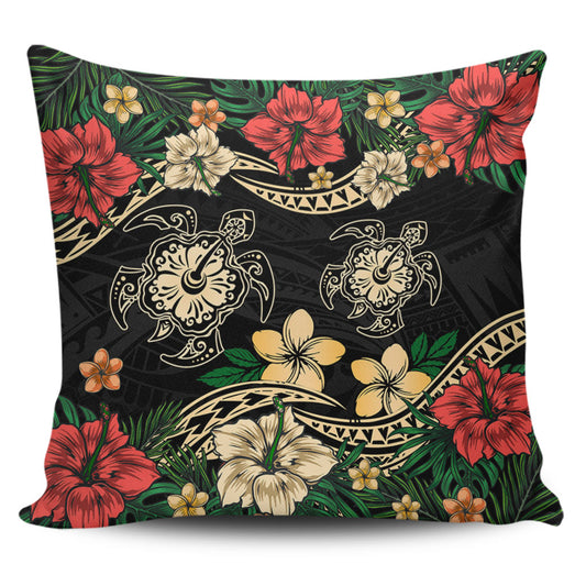 Hawaii Pillow Cases Hawaiian Map Turtle Drawing Tattoo