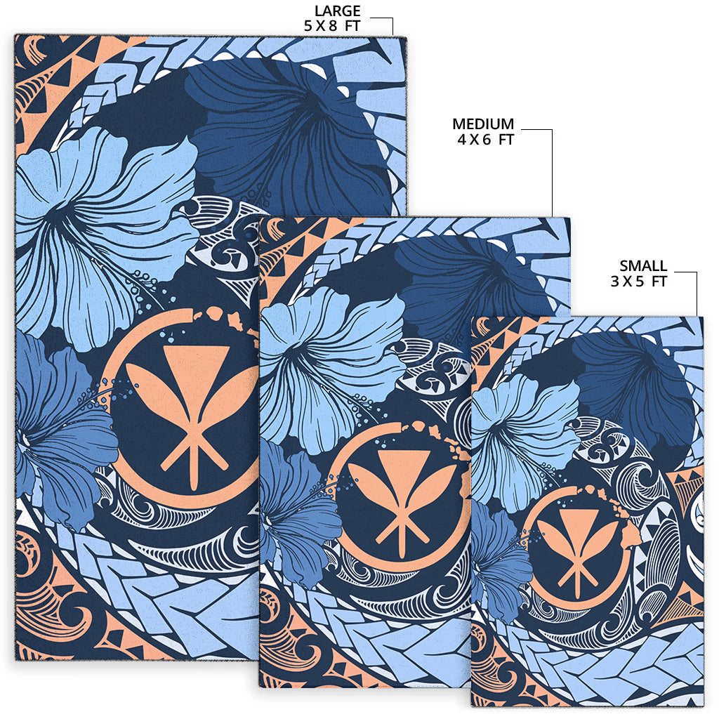 Hawaii Area Rug Kanaka Maoli Tribal Pattern