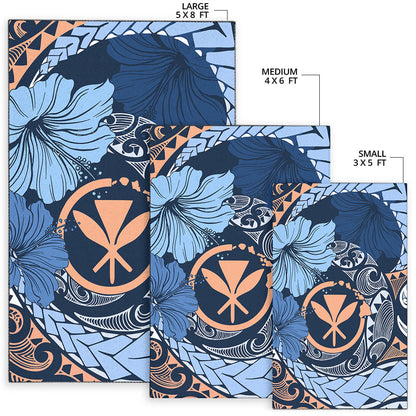 Hawaii Area Rug Kanaka Maoli Tribal Pattern