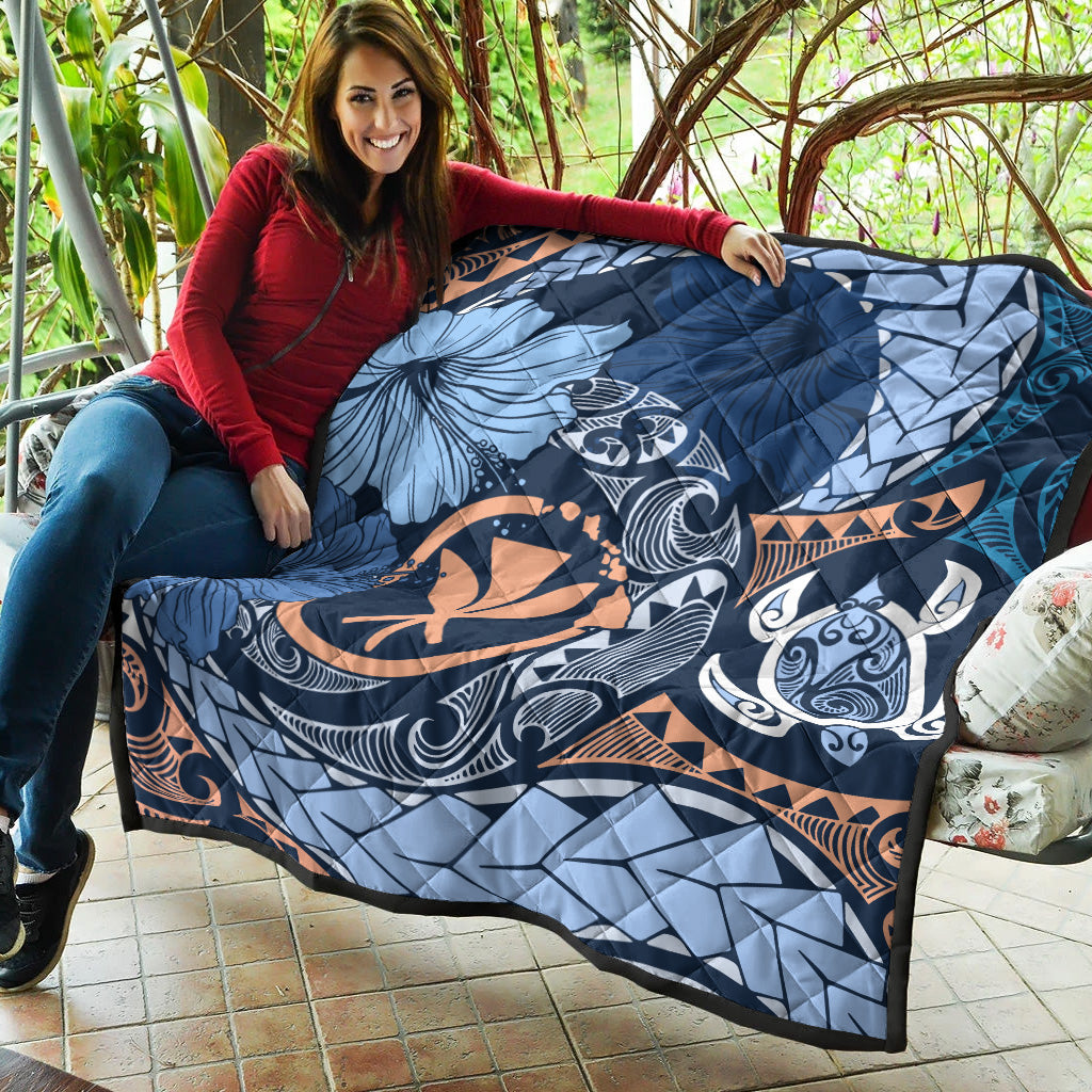 Hawaii Premium Quilt Kanaka Maoli Tribal Pattern