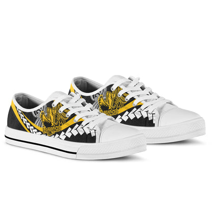 Hawaii Custom Low Top Shoes - Nanakuli High School Polynesian Tribal Pattern