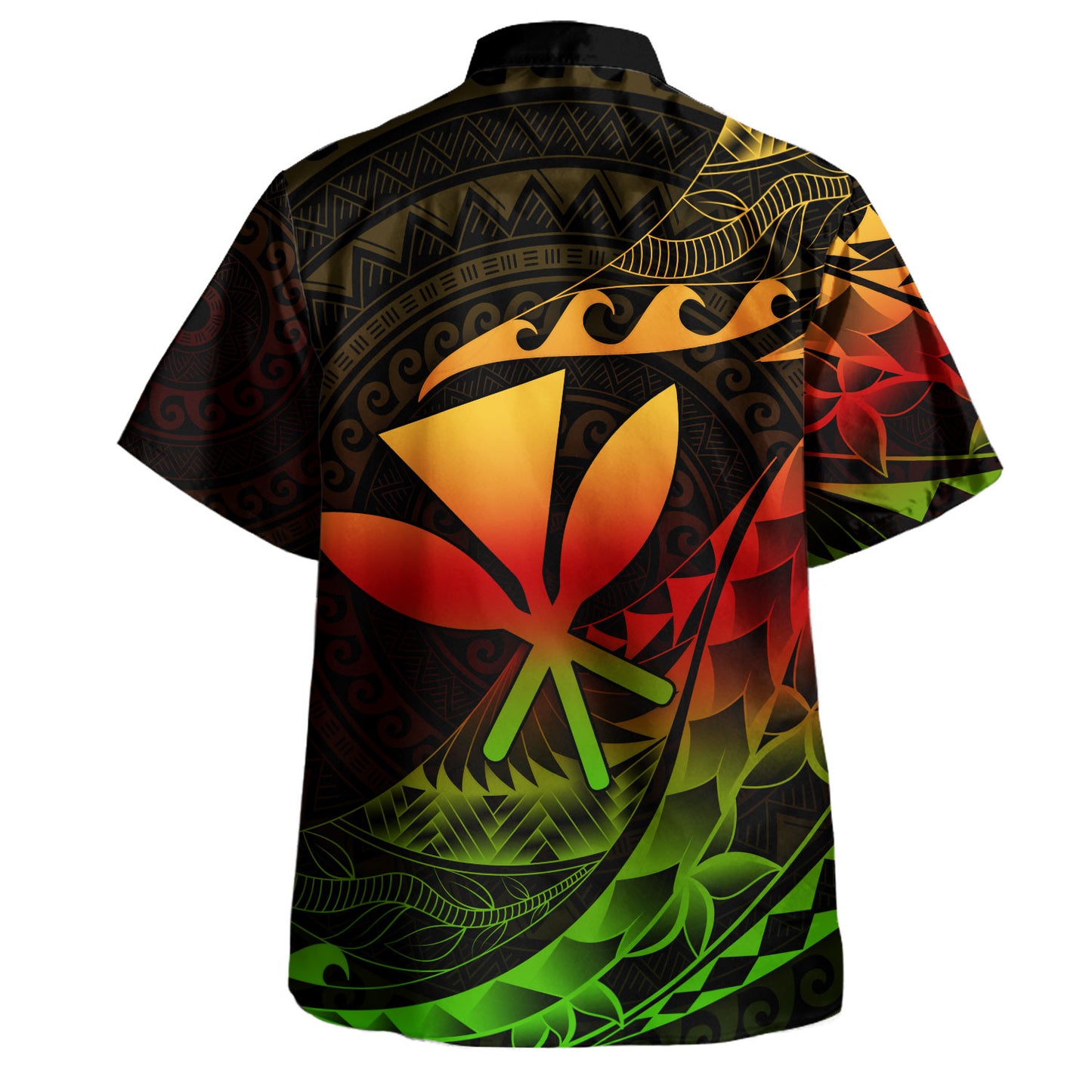 Hawaii Hawaiian Shirt Custom Kanaka Polynesian Tribal Tattoo Classic Style