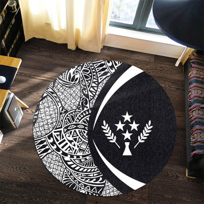 Kosrae Round Rug Lauhala White Circle Style