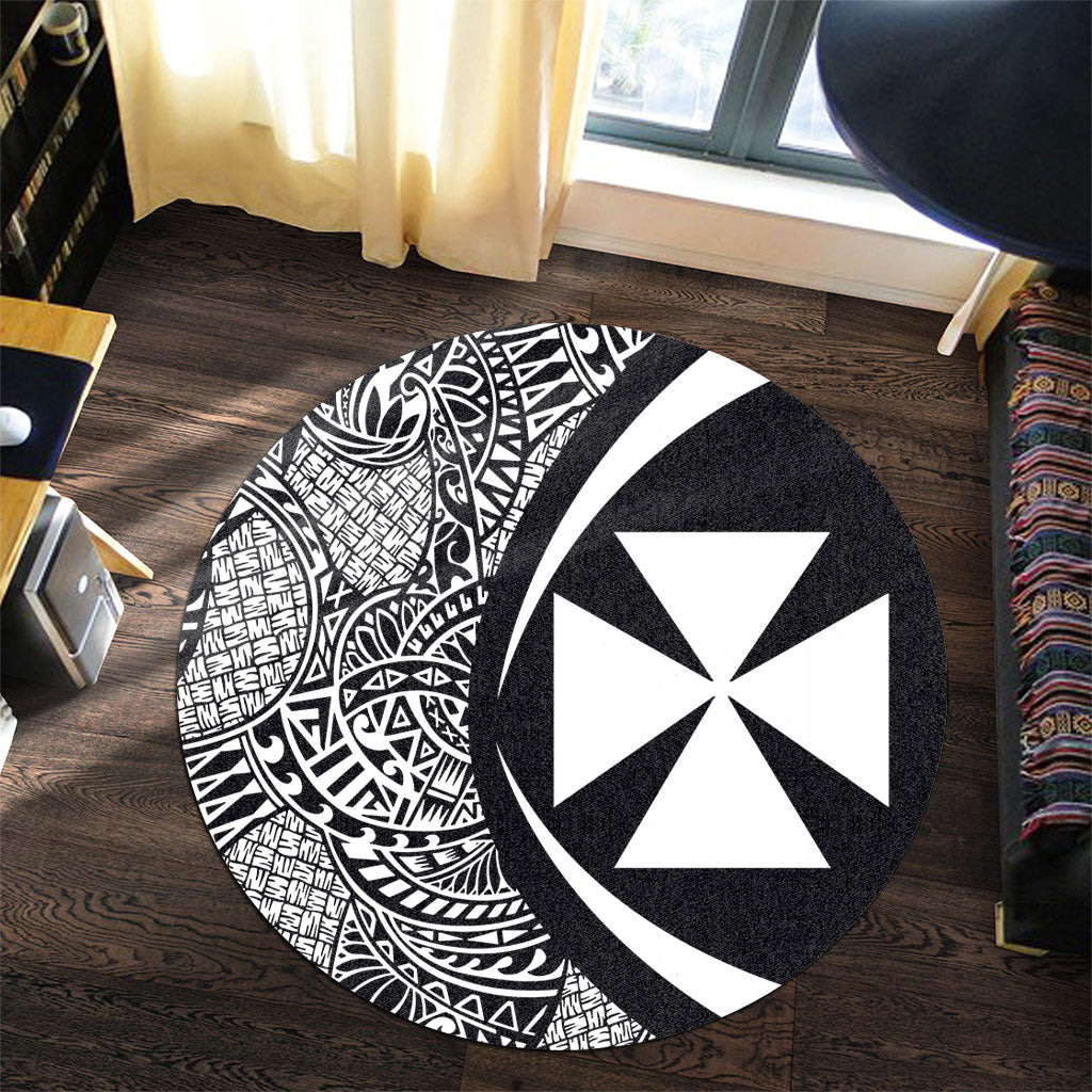 Wallis And Futuna Round Rug Lauhala White Circle Style