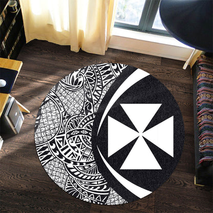 Wallis And Futuna Round Rug Lauhala White Circle Style