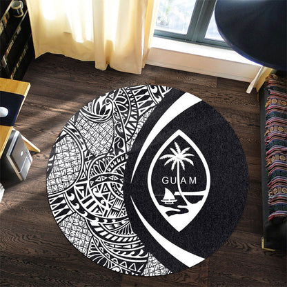 Guam Round Rug Lauhala White Circle Style