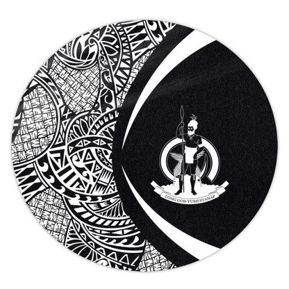 Vanuatu Round Rug Lauhala White Circle Style