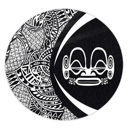 Marquesas Islands Round Rug Lauhala White Circle Style