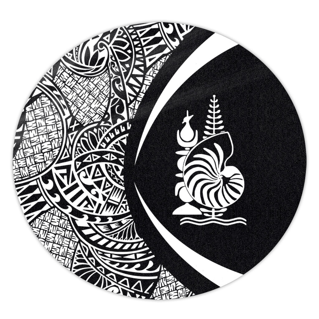 New Caledonia Round Rug Lauhala White Circle Style