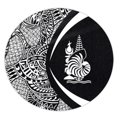 New Caledonia Round Rug Lauhala White Circle Style