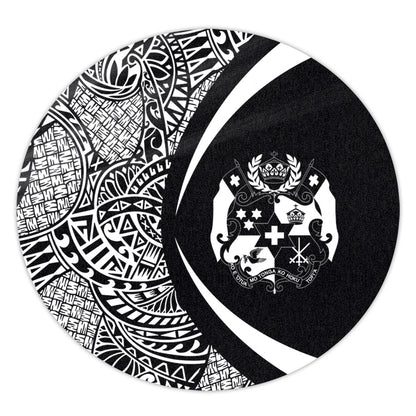 Tonga Round Rug Lauhala White Circle Style