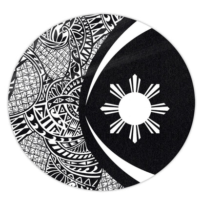 Philippines Filipinos Round Rug Lauhala White Circle Style