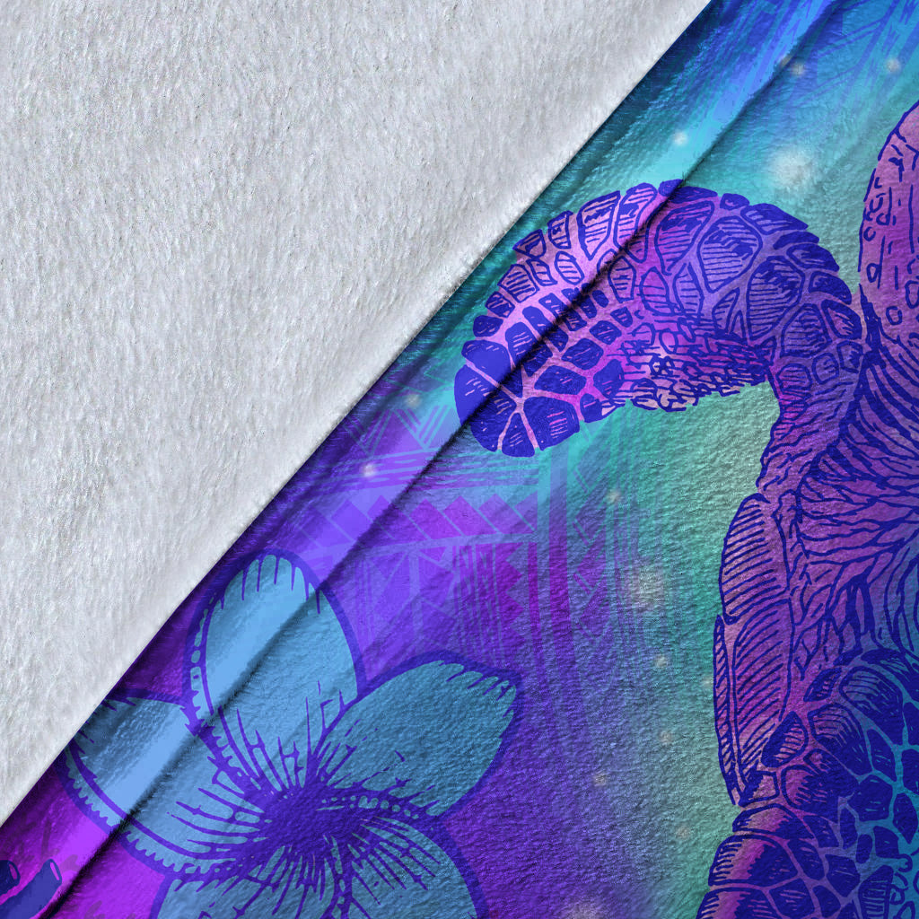 Hawaii Premium Blanket Turtle Underwater Sea Polynesian Style