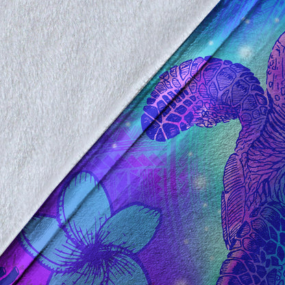 Hawaii Premium Blanket Turtle Underwater Sea Polynesian Style