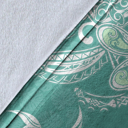 Hawaii Premium Blanket Polynesian Pattern Plumeria Turtles