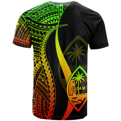 Guam Custom Personalised T-Shirt - Polynesian Tentacle Tribal Pattern