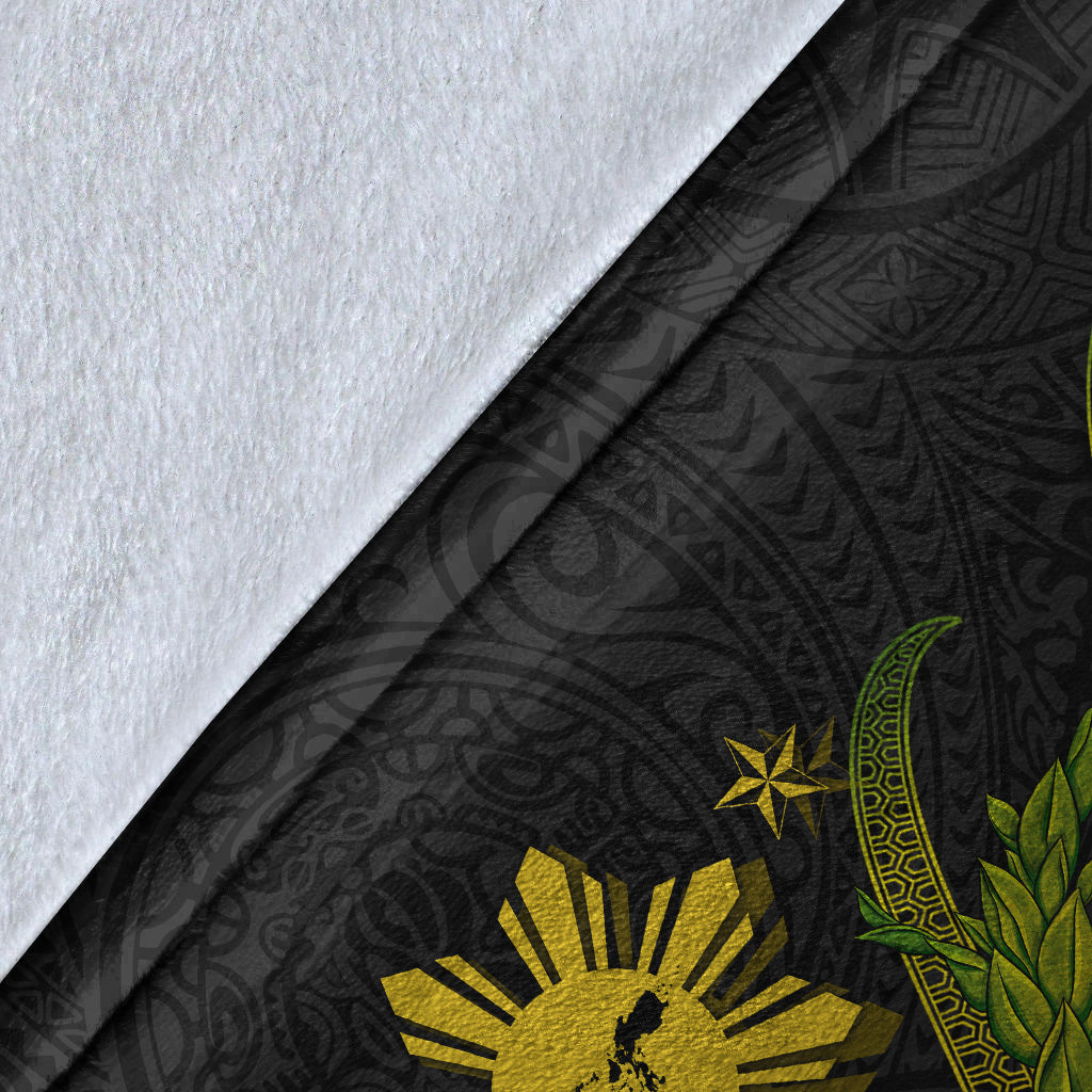 Philippines Filipinos Premium Blanket Philippines Sun And Map Plumeria Tribal
