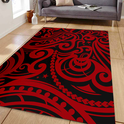New Zealand Area Rug Maori Pattern Tattoo