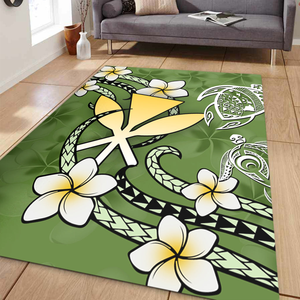Hawaii Area Rug Kanaka And Turtle Map Plumeria Polynesia