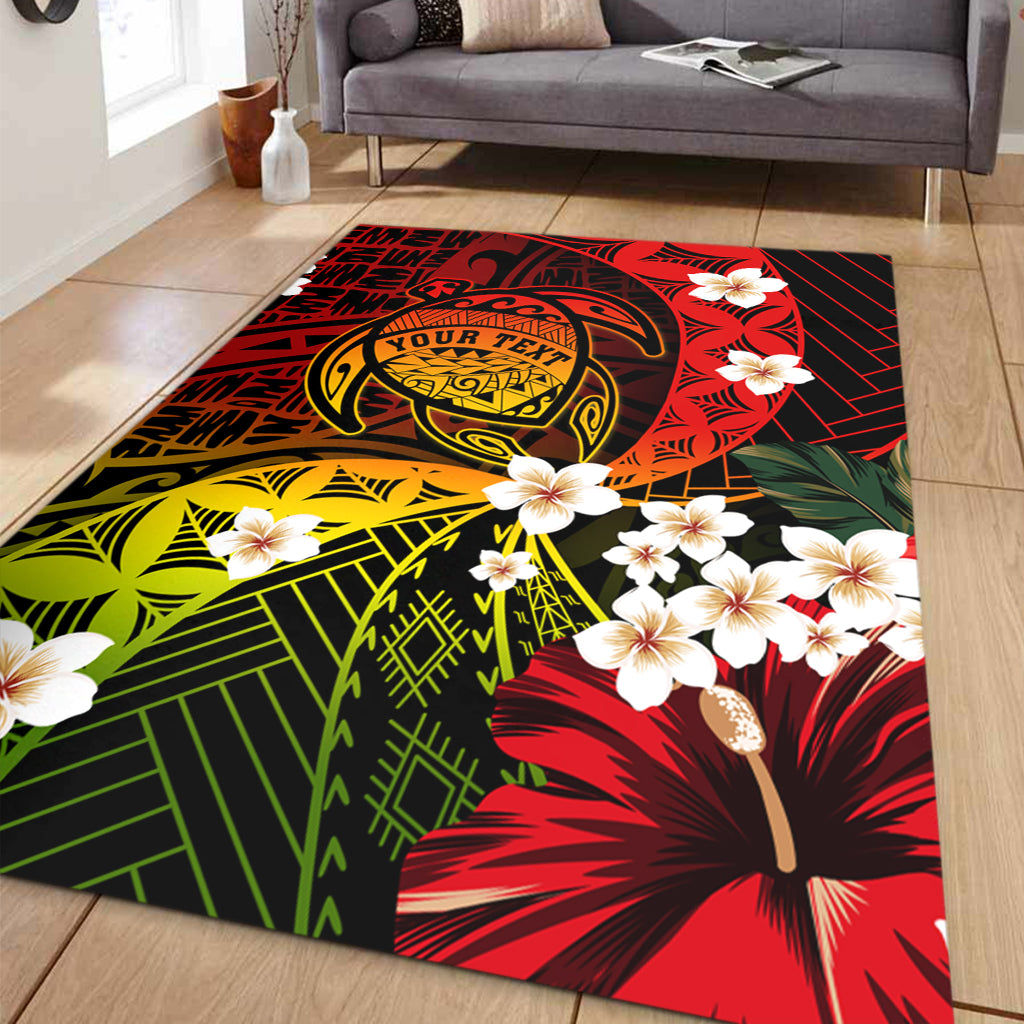 Hawaii Area Rug Custom Turtle Style Reggae Tropical