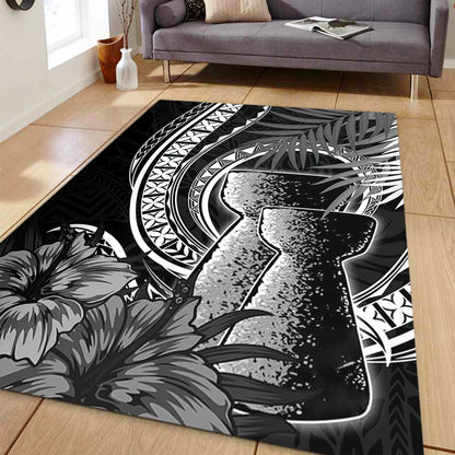 Guam Area Rug Tribal Latte Stone Tropical Style