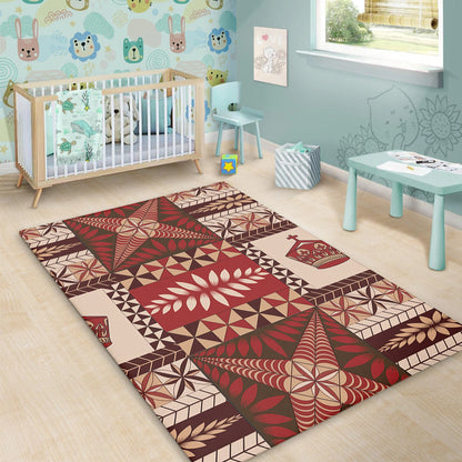 Tonga Area Rug Ngatu Pattern