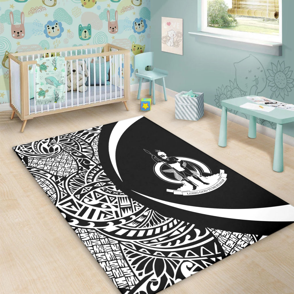 Vanuatu Area Rug Lauhala White Circle Style